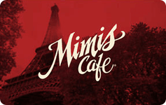 Check your Mimis Cafe gift card balance
