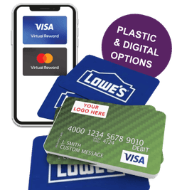 A stack of gift cards