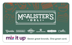 Check your McAlister's Deli gift card balance