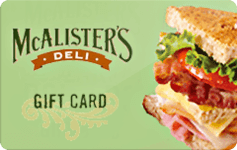 Check your McAlister's Deli gift card balance