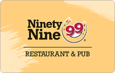 Check your Ninety Nine Restaurant & Pub gift card balance